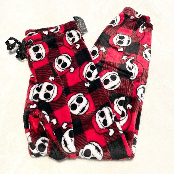NWT Disney Women’s Tim Burton’s Nightmare Before Christmas Pajama Lounge Pants - Picture 3 of 7